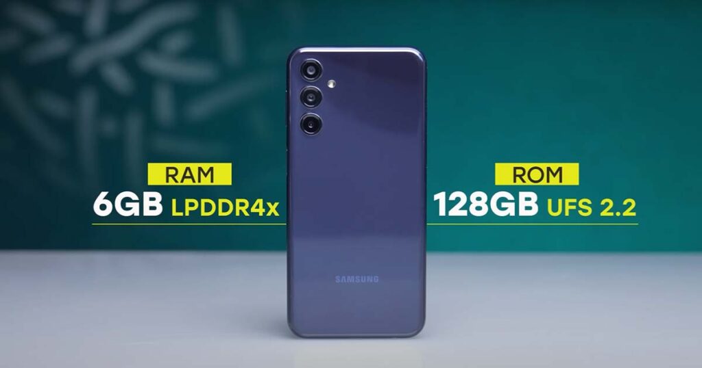 Samsung Galaxy M34 5G RAM and Storage type